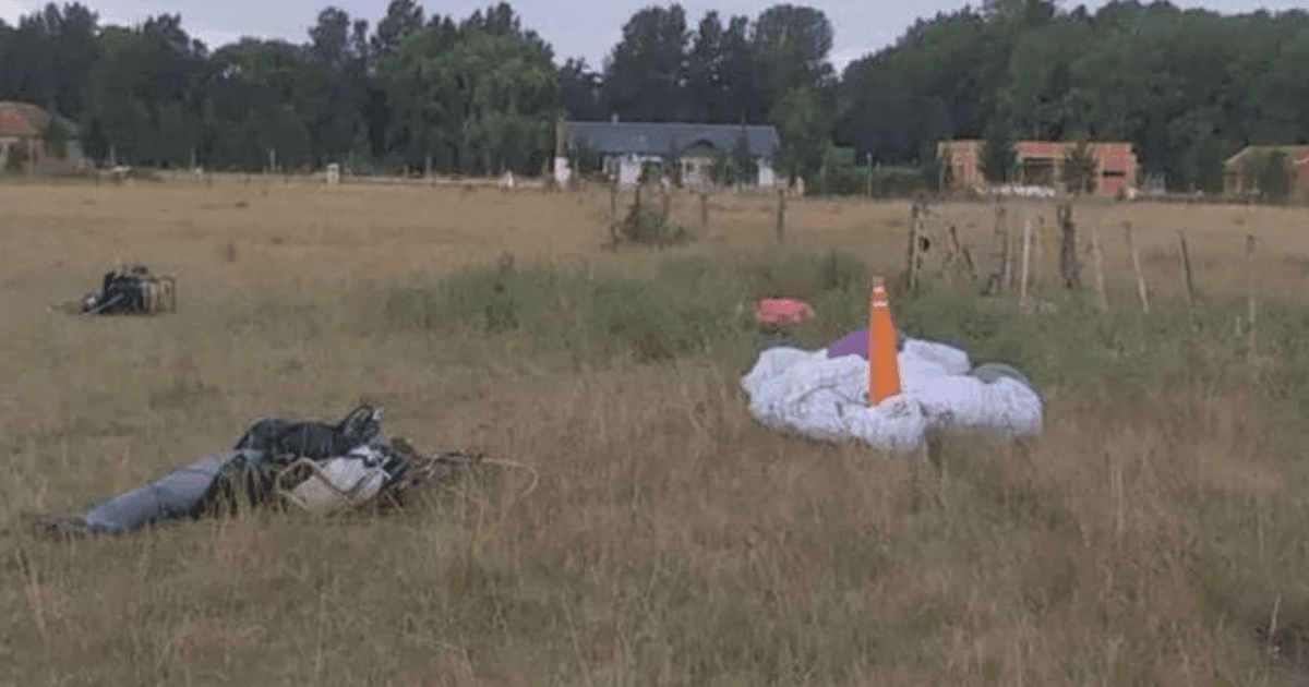 La Plata: un hombre murió tras caer a tierra mientras practicaba parapente