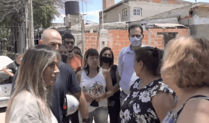 Malena Galmarini recorrió una obra de agua en Tigre
