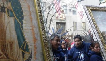 Mexicanos reciben a la Virgen Guadalupe con gran fervor en Nueva York