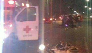 Motorcyclist injured after being hit in the Ahome syndicate