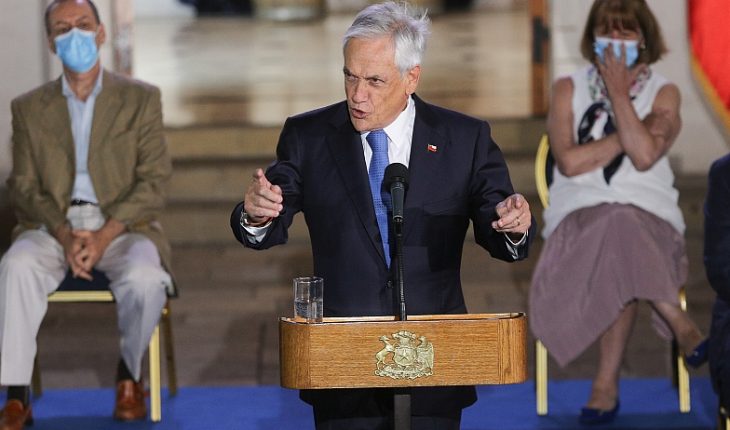 Piñera anuncia envío de proyecto de ley para una Pensión Garantizada Universal de $185 mil pesos