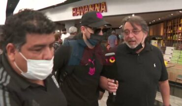 Video: El Kun Agüero llegó a la Argentina: TN, único medio en Ezeiza