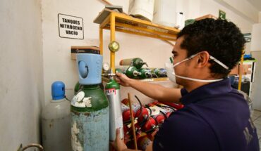 Baja demanda en renta de tanques de oxígeno en la región del Évora