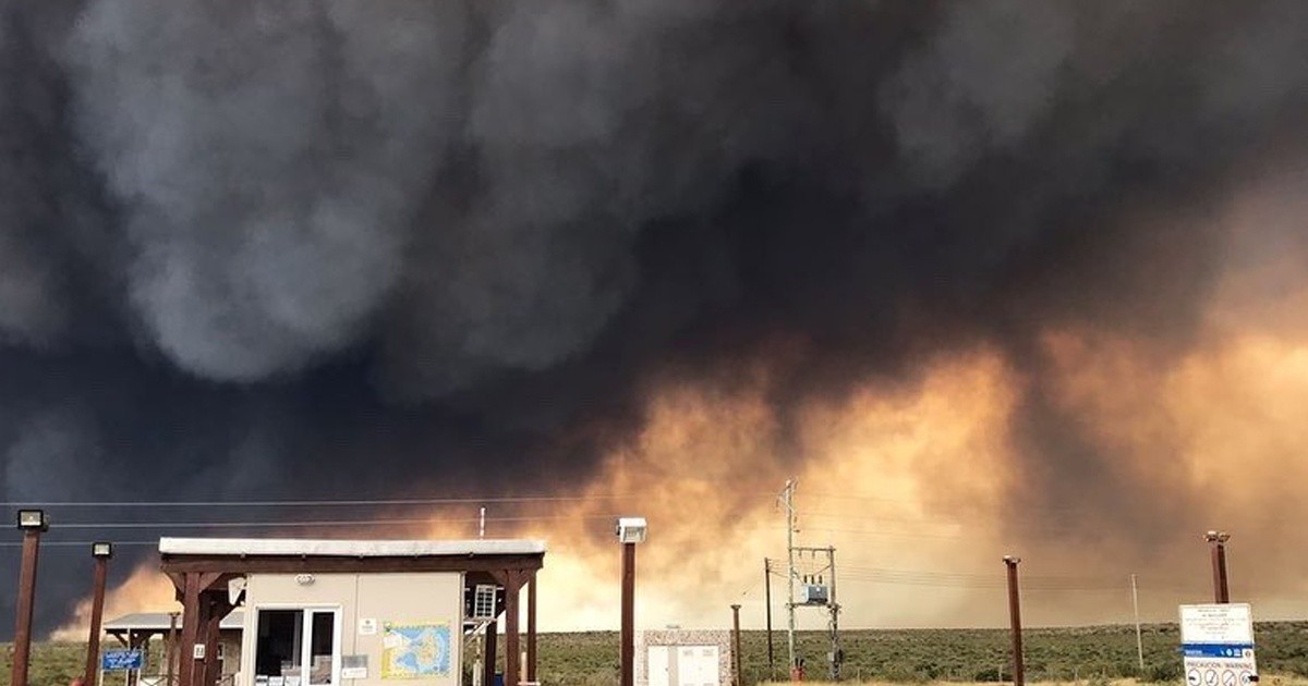 Chubut: feroz incendio avanza hacia Península Valdés y obligó a evacuar turistas