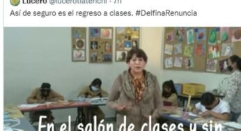 Piden renuncia de Delfina Gómez a la SEP en redes sociales