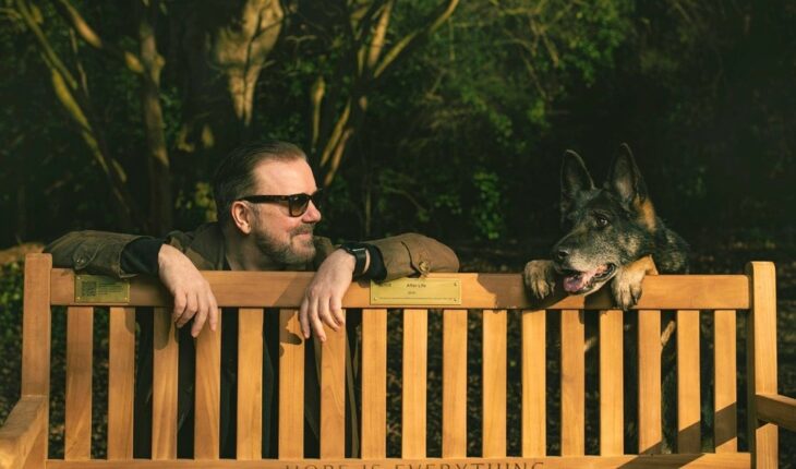 Ricky Gervais and Anti starred in an emotional moment in a television interview