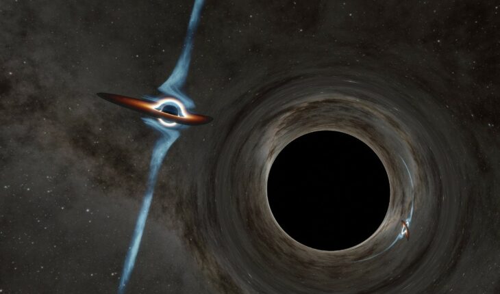 Astronomers find two giant black holes in the process of merging