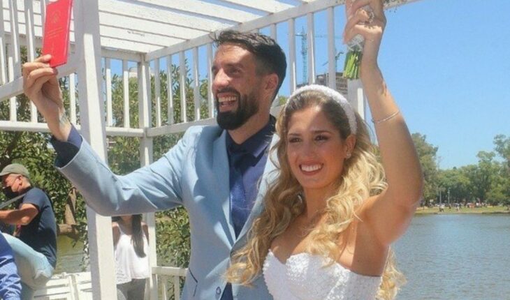 Flavio Azzaro married Sol Nobile in the Rose Garden