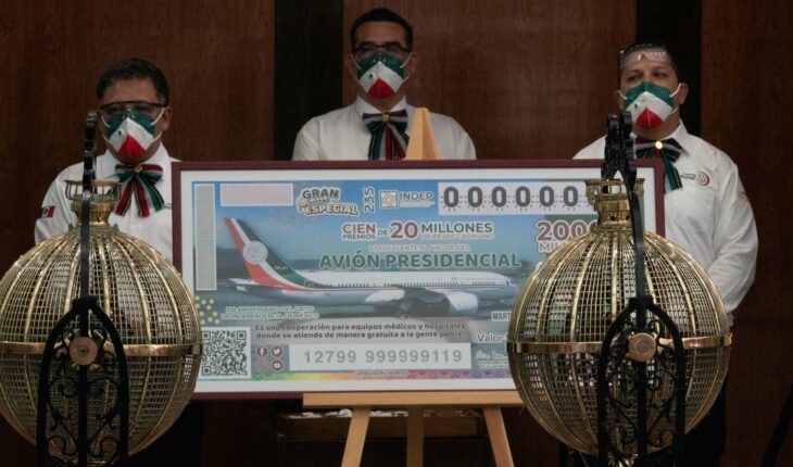 INAI pide a Lotenal revelar información sobre sorteo del avión presidencial