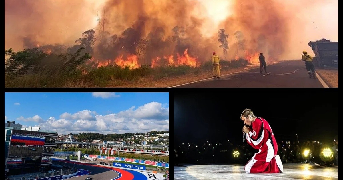 Incendios en Corrientes: ya se quemó el 11% de la provincia, sorteo por entradas para Justin Bieber en Argentina, la Fórmula 1 canceló el Gran Premio de Rusia y más...