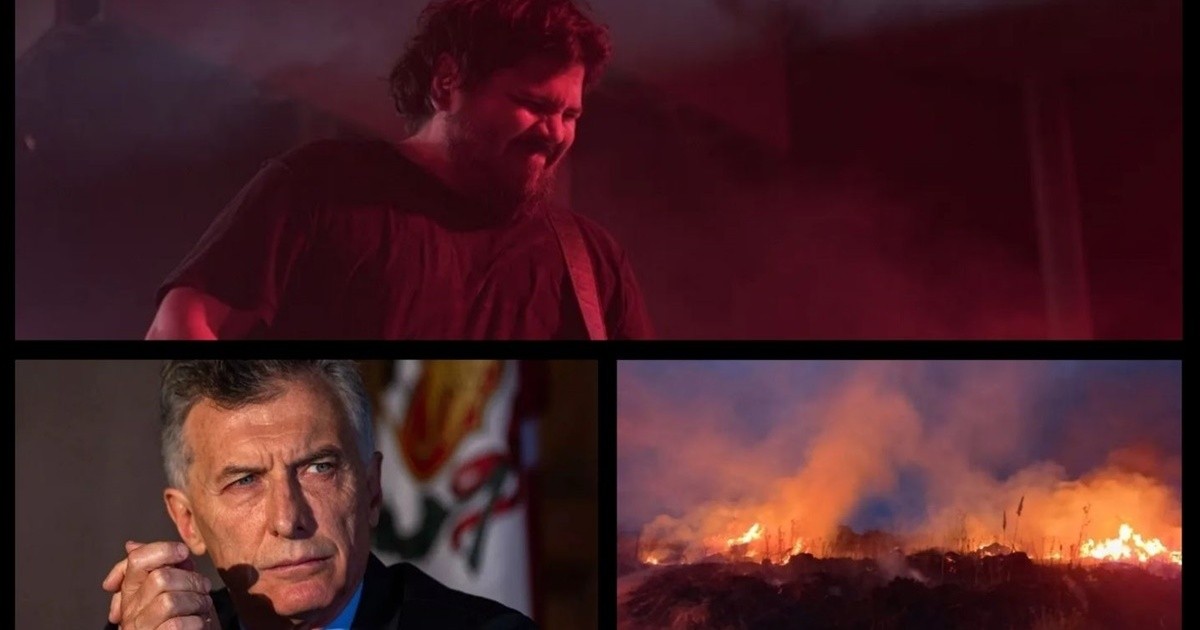 See the best images of day 2 of Rock in Baradero; Macri took aim at the government for the "exodus" of Argentines who go to other countries; A forest reserve was set on fire in the southern area of Mar del Plata and much more...