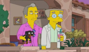 Smithers de Los Simpson es portada de una revista gay con su novio
