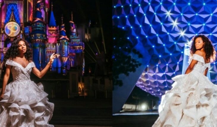 Take out expensive Disney princess-inspired wedding dress