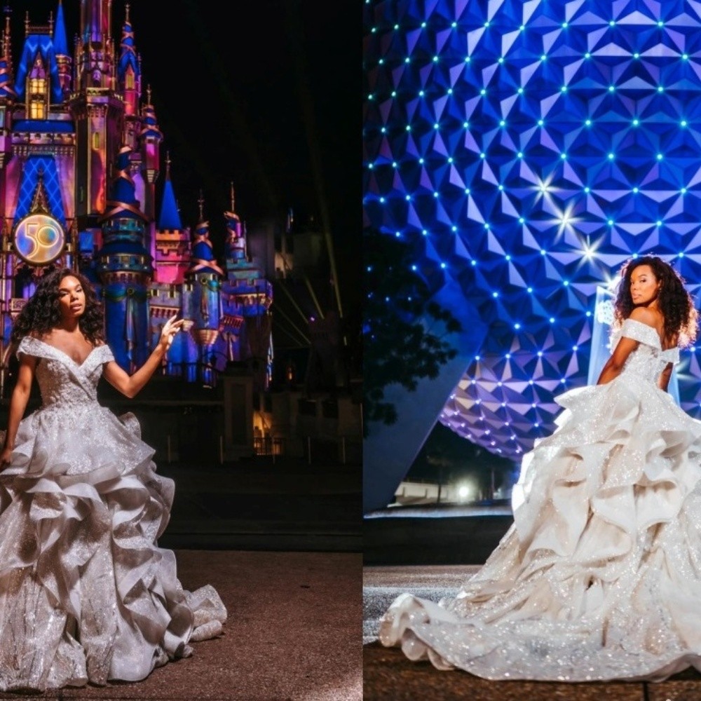 Take out expensive Disney princess-inspired wedding dress