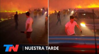 Video: Incendios en Iberá: el móvil de TN quedó en medio de las llamas y tuvo que correr en plena cobertura
