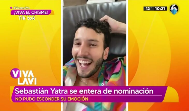 Video: Sebastián Yatra reacciona a su nominación al Oscar | Vivalavi MX