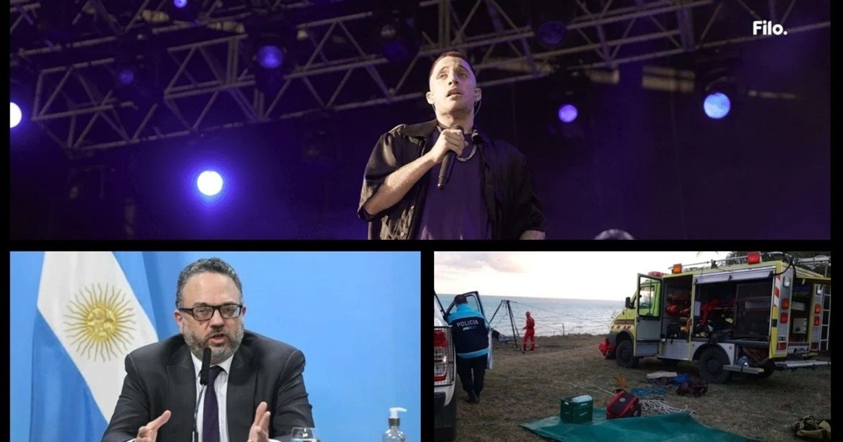 Wos, Skay and Thunder with Nicki Nicole take Day 1 of Cosquín Rock; Matías Kulfas on the agreement with the IMF: "The government never spoke of adjustment"; Mar del Plata: They found the body of a man on the beach of Los Acantilados and much more...
