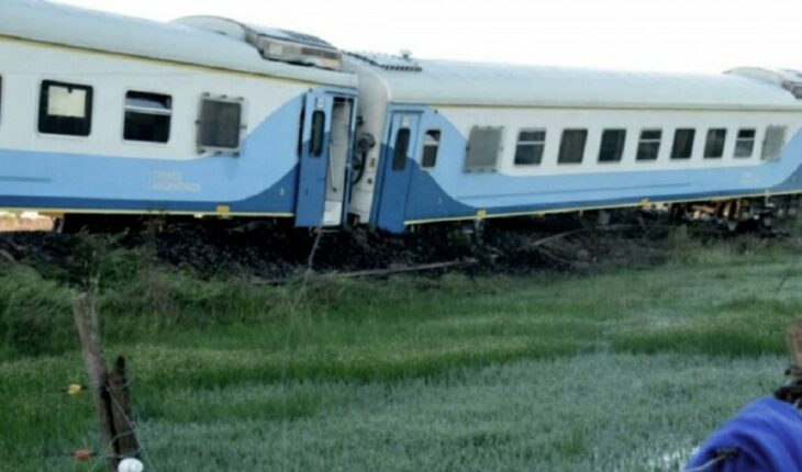 Derailed a train with more than 470 passengers in Olavarría