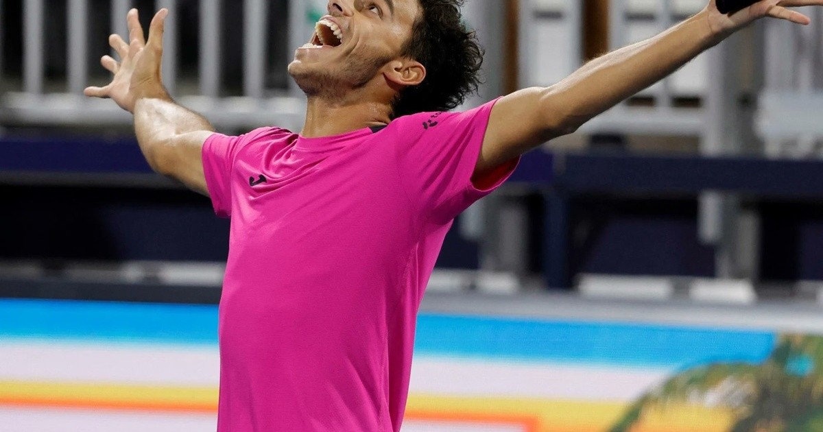 Imparable: Francisco Cerúndolo se metió en cuartos de final de Miami