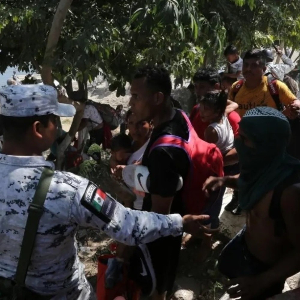Se enfrentan migrantes y la Guardia Nacional en Chiapas 2022