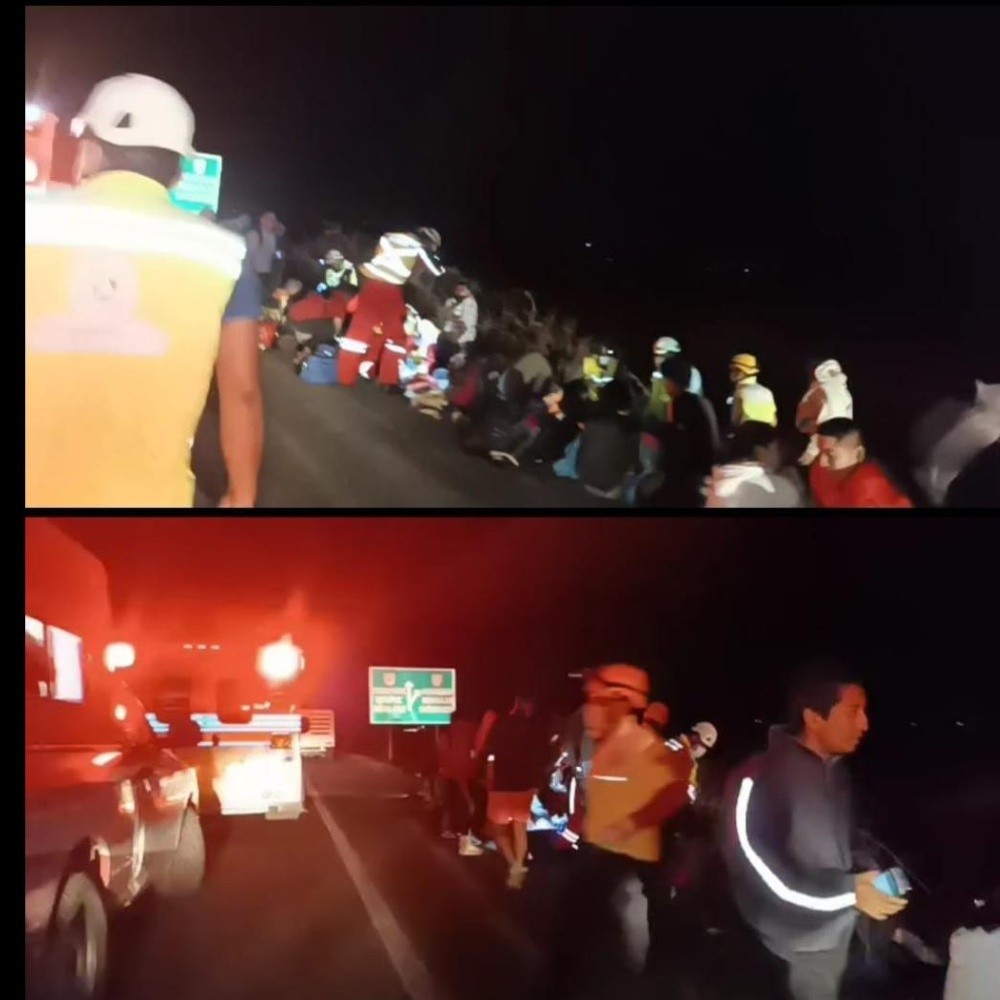 Sobreviven 42 migrantes a accidente vial en Oaxaca, México