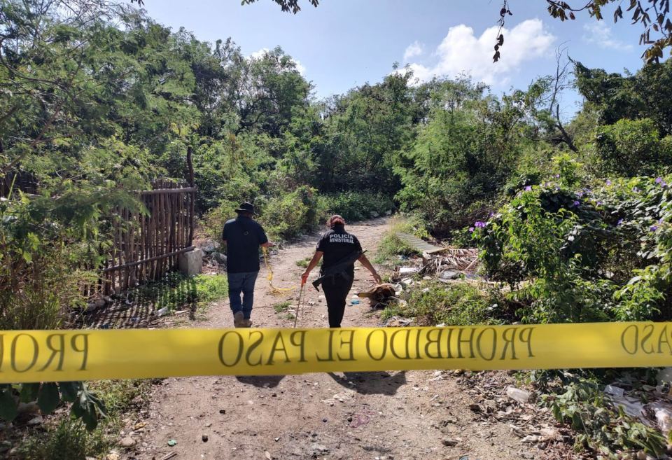 They find in Cancun, Quintana Roo, a grave with at least five bodies