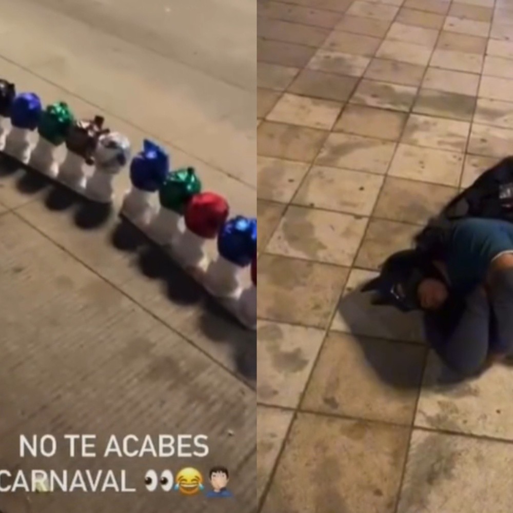 Vendor falls asleep in the middle of Mazatlan Carnival (Video)