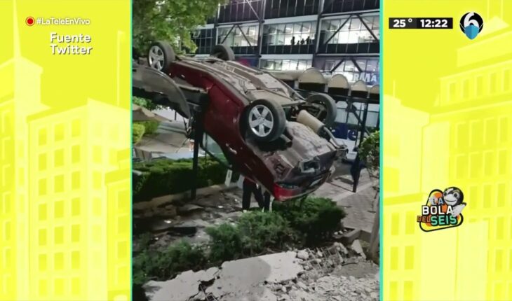 Video: Auto se cae desde el cuarto piso | La Bola del 6