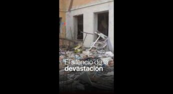 Video: TN en la guerra: así quedó un complejo de viviendas bombardeado en Yitomir