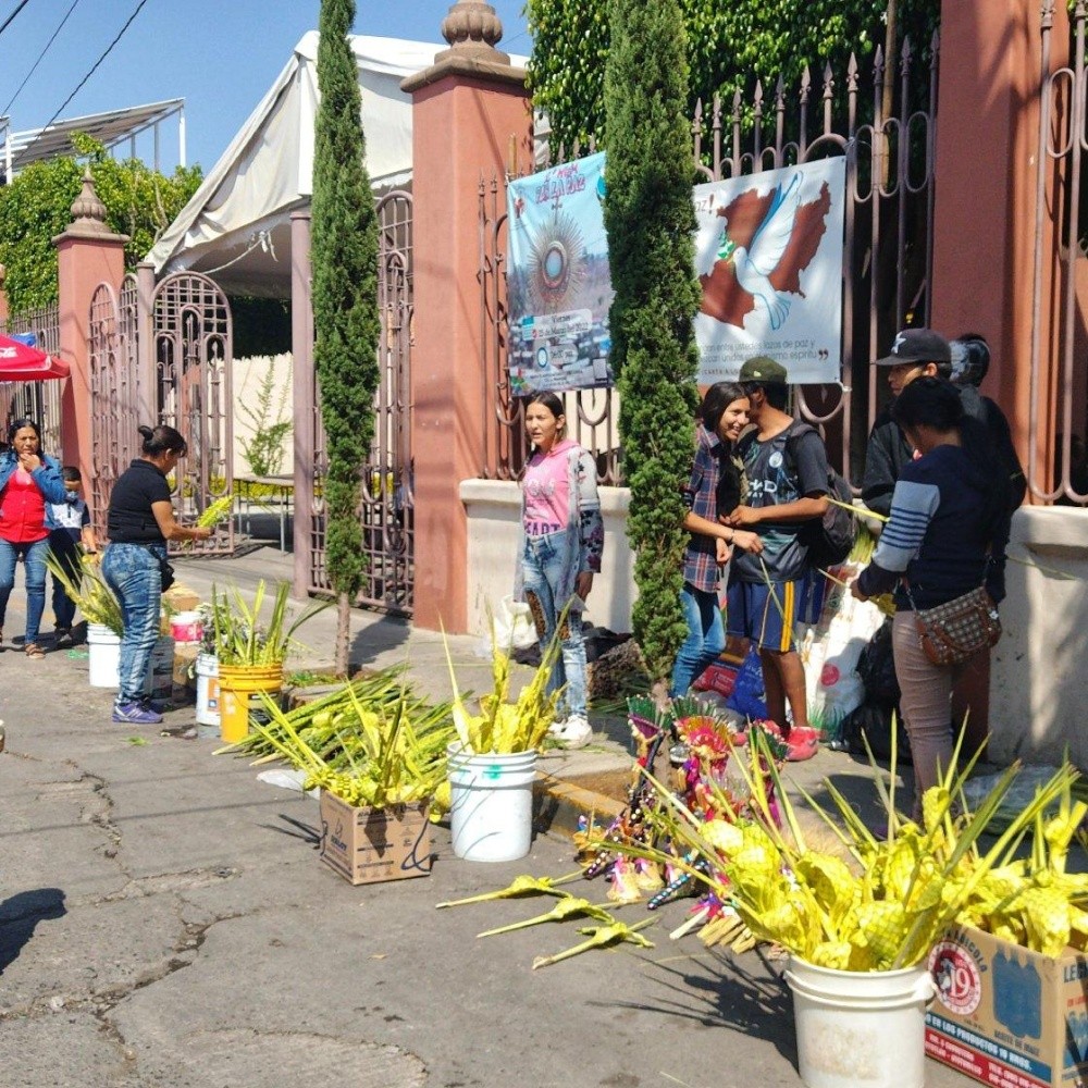 Así se vivió el domingo de ramos desde la iglesia de San Antonio de Padua, en Morelia, Michoacán