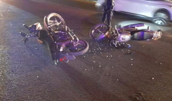 Choque entre 2 motos deja 2 lesionados en Concordia, Sinaloa