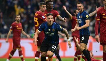 Con un gol de Lautaro Martínez, Inter venció 3 a 1 a la Roma