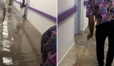 Dejan lluvia y granizo inundación en Hospital de Galeana