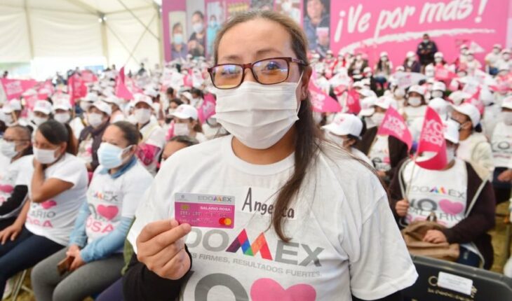 El Salario Rosa ya llega a 500 mil mujeres del Estado de México