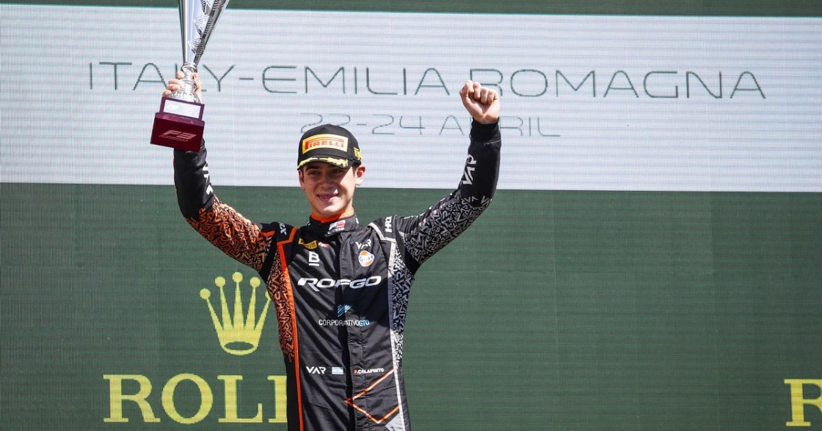 Franco Colapinto won the FIA Formula 3 race for the first time