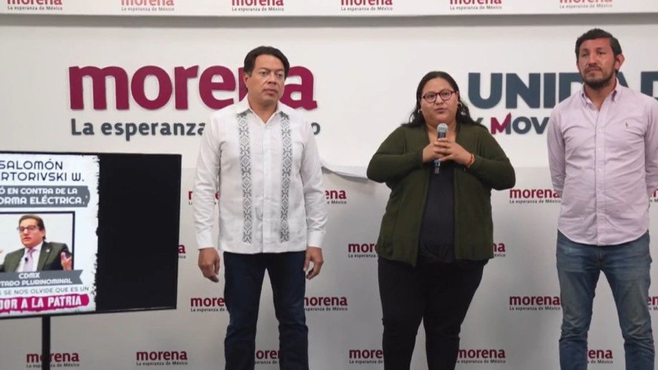 Morena will exhibit deputies who voted against the electricity reform
