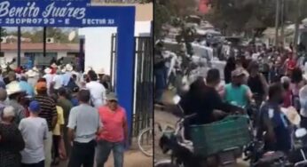 Votantes se desbordan en Rosario Sinaloa; video se vuelve viral