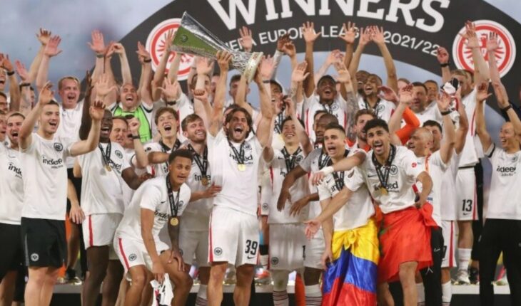 Eintracht Frankfurt became champions of the Europa League