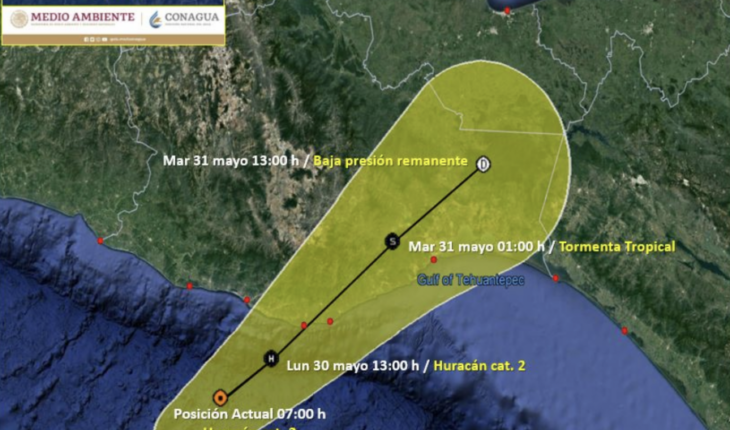 El huracán ‘Agatha’ tocará tierra en Oaxaca en las próximas 12 horas