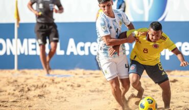 El seleccionado de fútbol playa perdió por penales ante Colombia