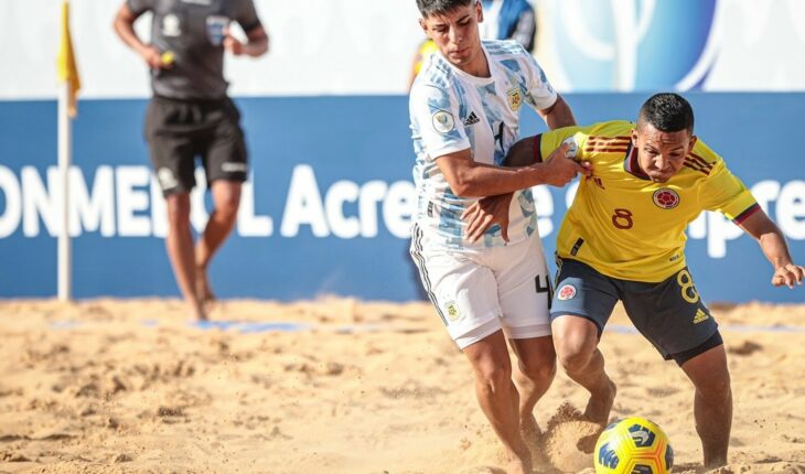 El seleccionado de fútbol playa perdió por penales ante Colombia