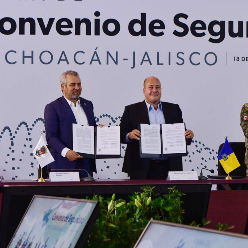 Gobierno de Michoacán y Jalisco firman Convenio de Seguridad
