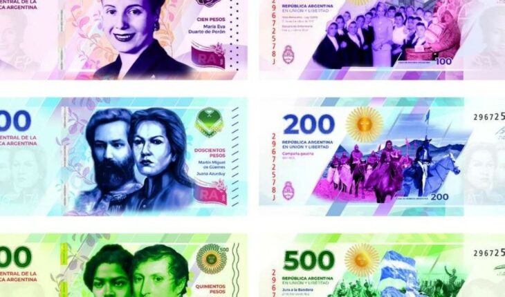 “Heroínas y héroes históricos”: cómo serán los nuevos billetes argentinos