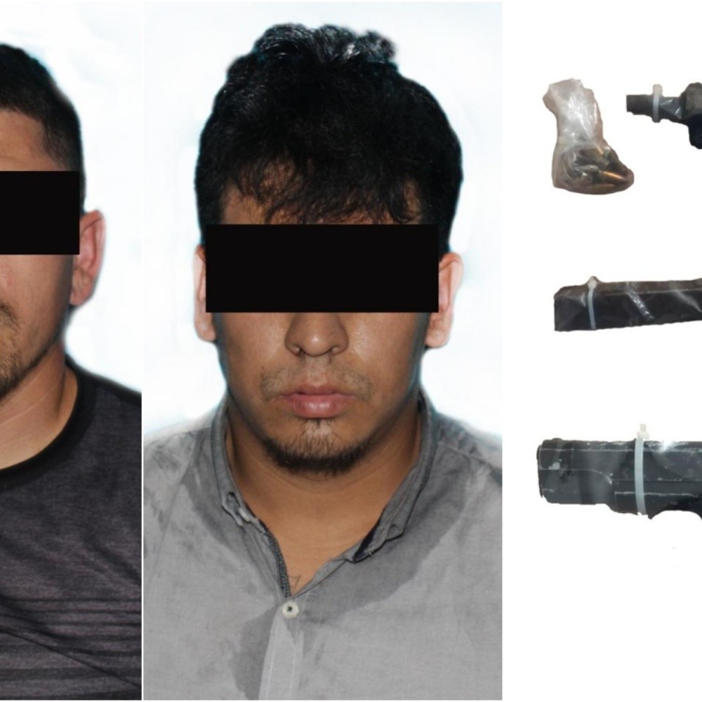 Policías detienen a dos hombres con pistolas en Mazatlán