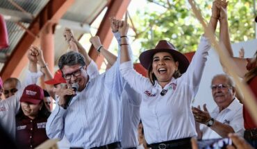 Ricardo Monreal se placea en campaña de Mara Lezama