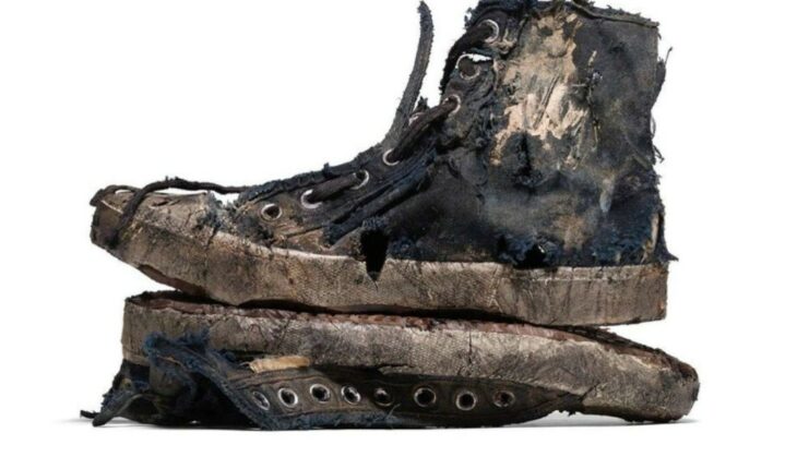 The Balenciaga brand brought out a line of broken sneakers and memes exploded