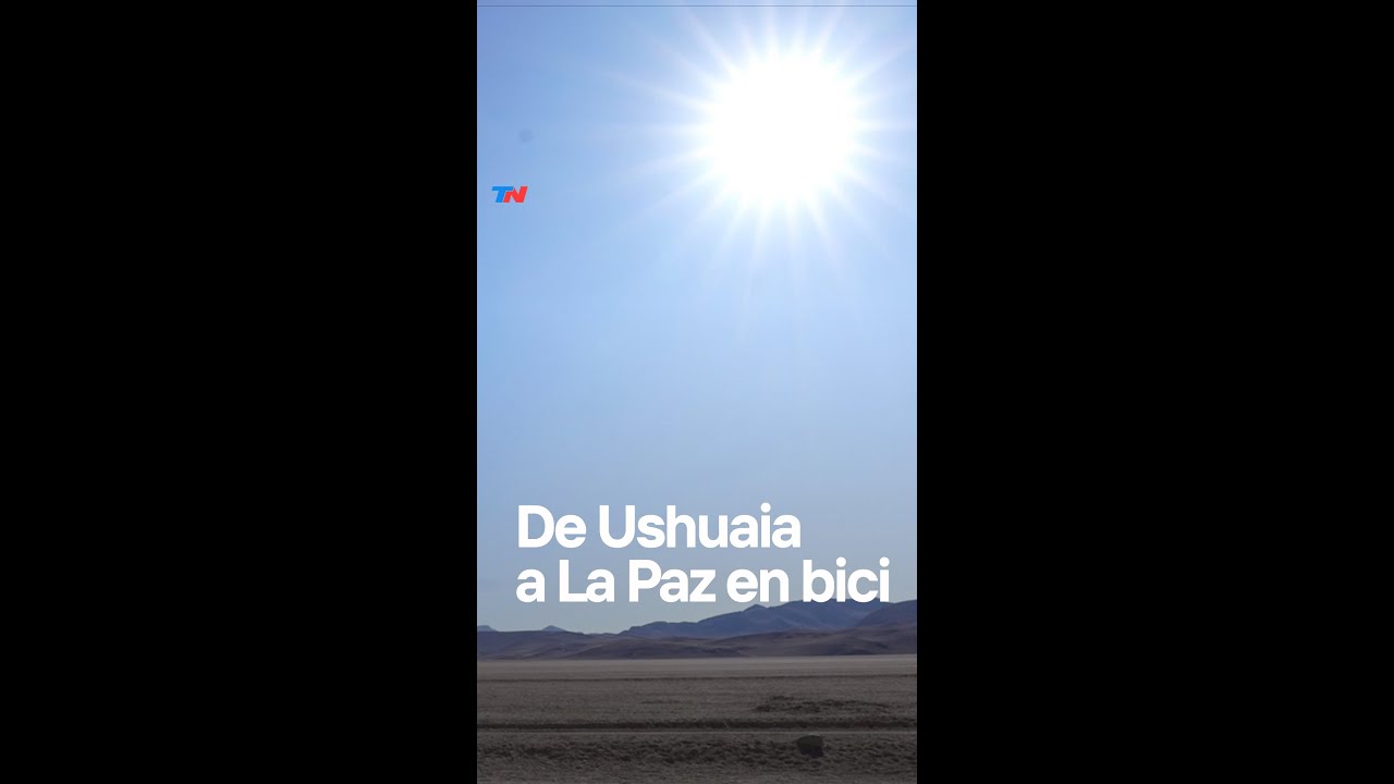 Martín es suizo y viajó desde su país hasta Ushuaia para recorrer Sudamérica en bicicleta