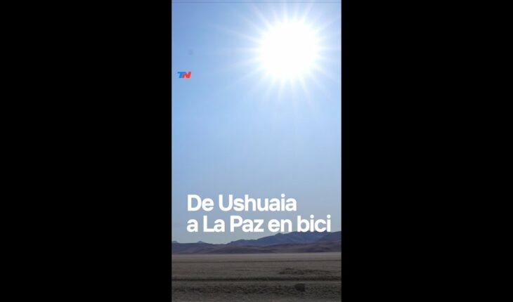 Video: Martín es suizo y viajó desde su país hasta Ushuaia para recorrer Sudamérica en bicicleta