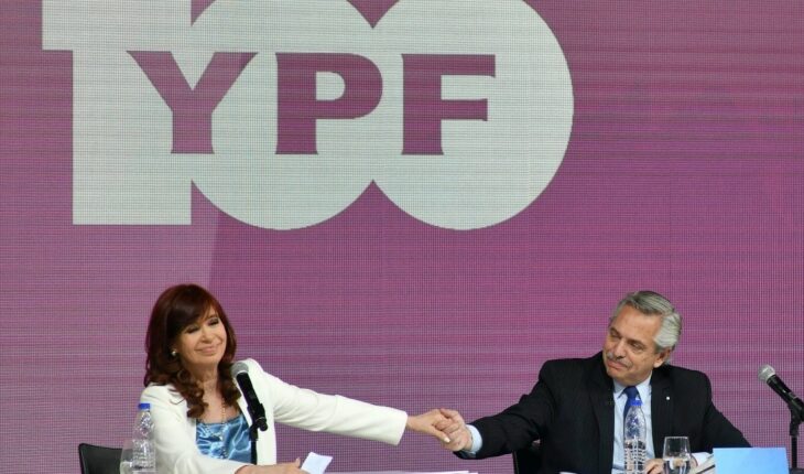 Alberto Fernández: “YPF has a production record as it has not shown for years”