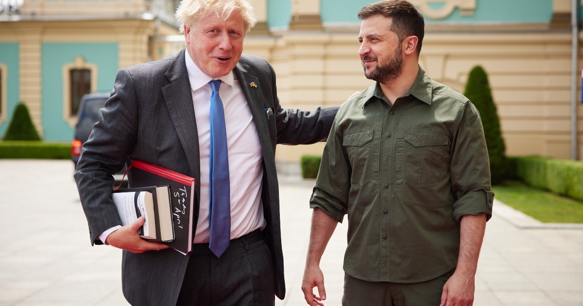Boris Johnson visited Kiev for the second time since the war began